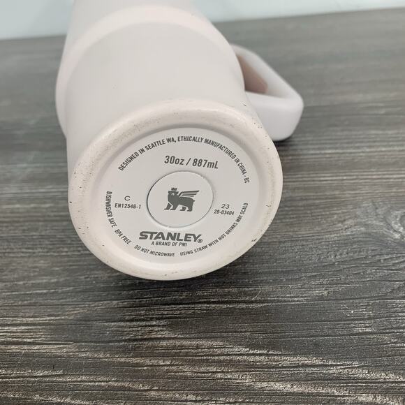 Stanley 30oz Stainless Steel Tumbler W/lid And Straw Pale Pink - Picture 12 of 14